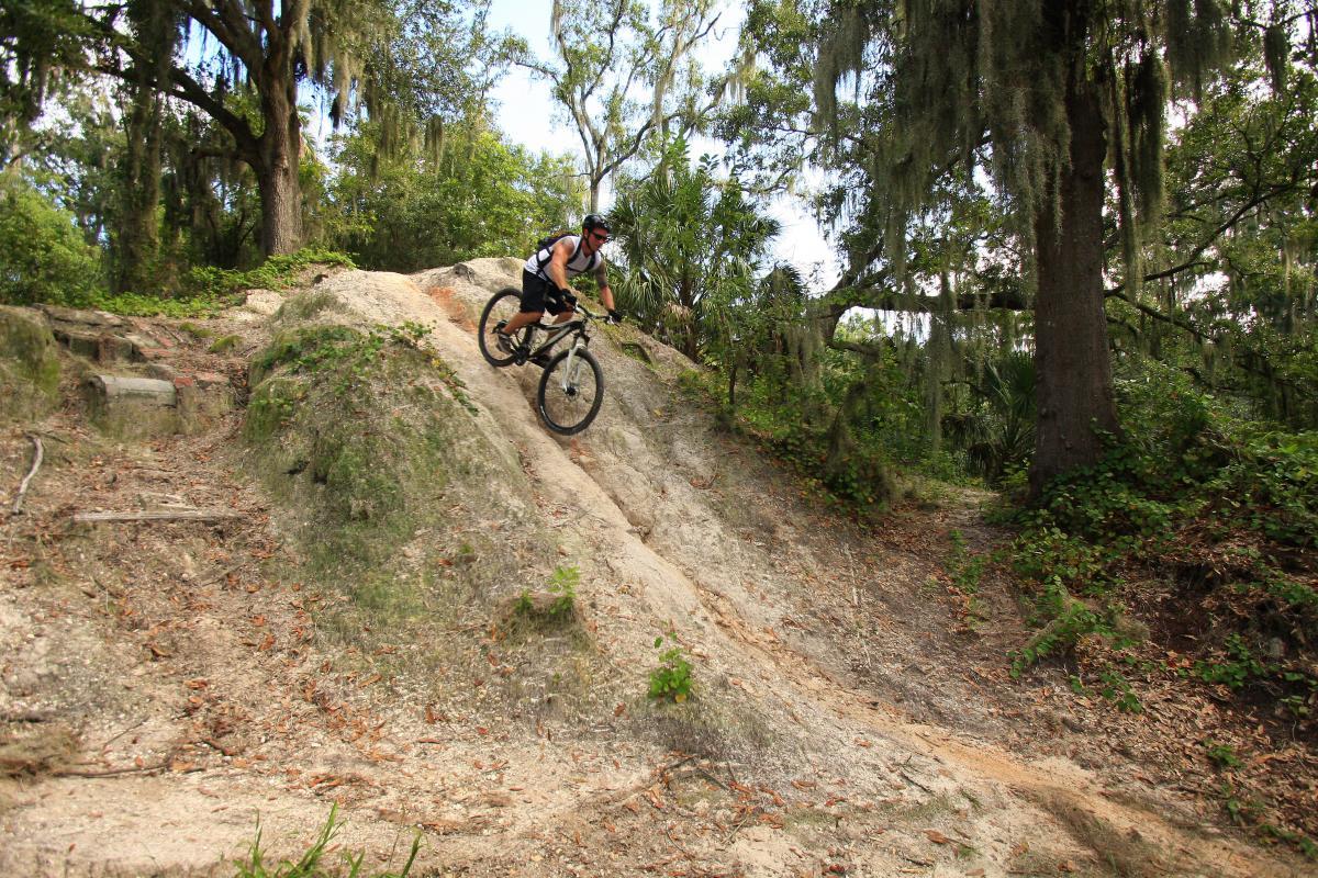 Loyce E. Harpe Park Mountain Bike Trail in Lakeland, Florida
