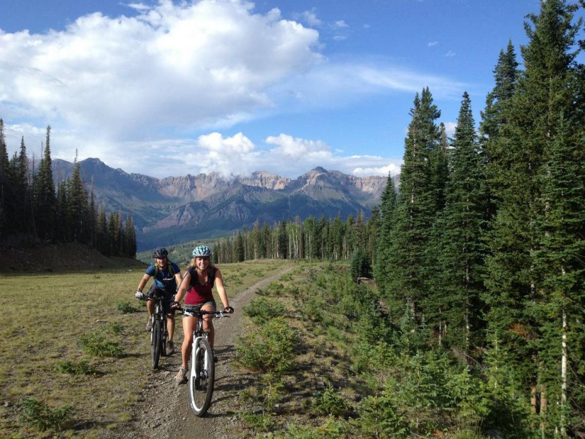 Prospect Trail Mountain Bike Trail in Telluride, Colorado