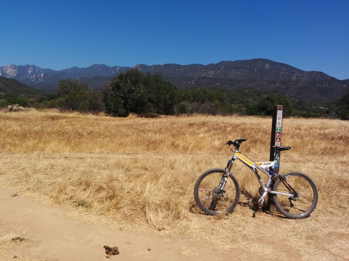 Ventura river preserve Mountain Bike Trail in Ojai, California