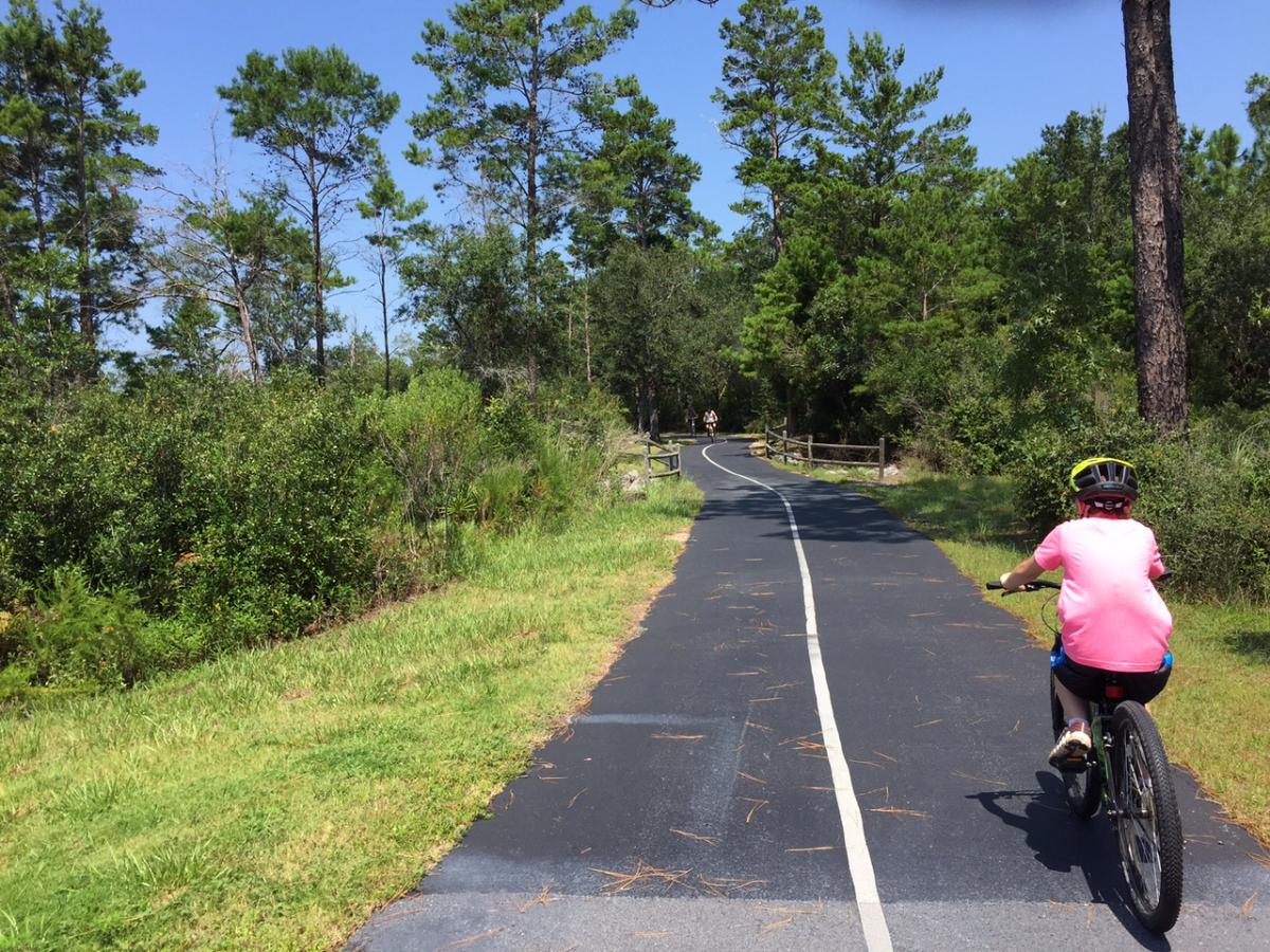Gulf Oak Ridge Mountain Bike Trail in Orange Beach, Alabama