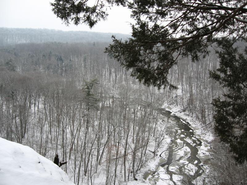 High Rocks Mountain Bike Trail in Tinicum, Pennsylvania