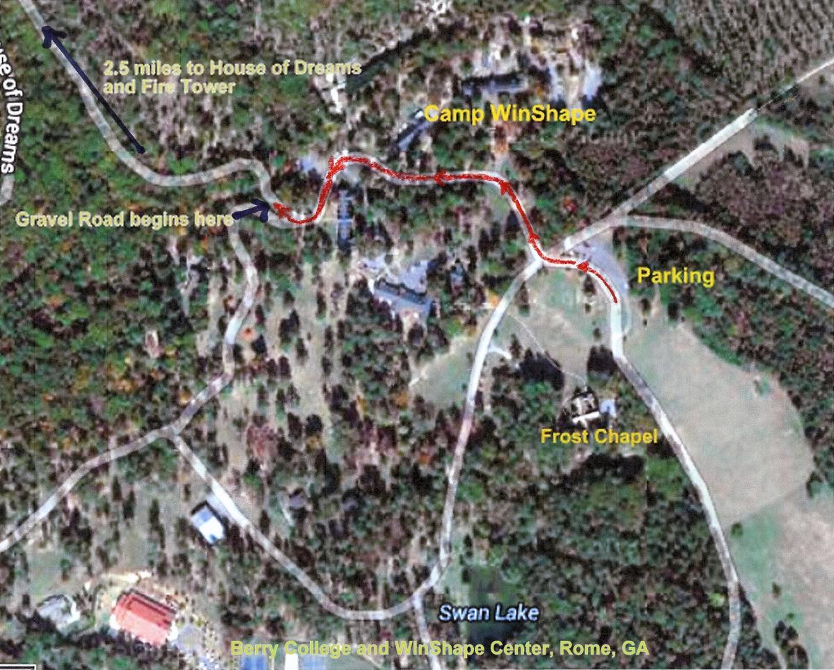 Berry College Mountain Bike Trail in Rome,