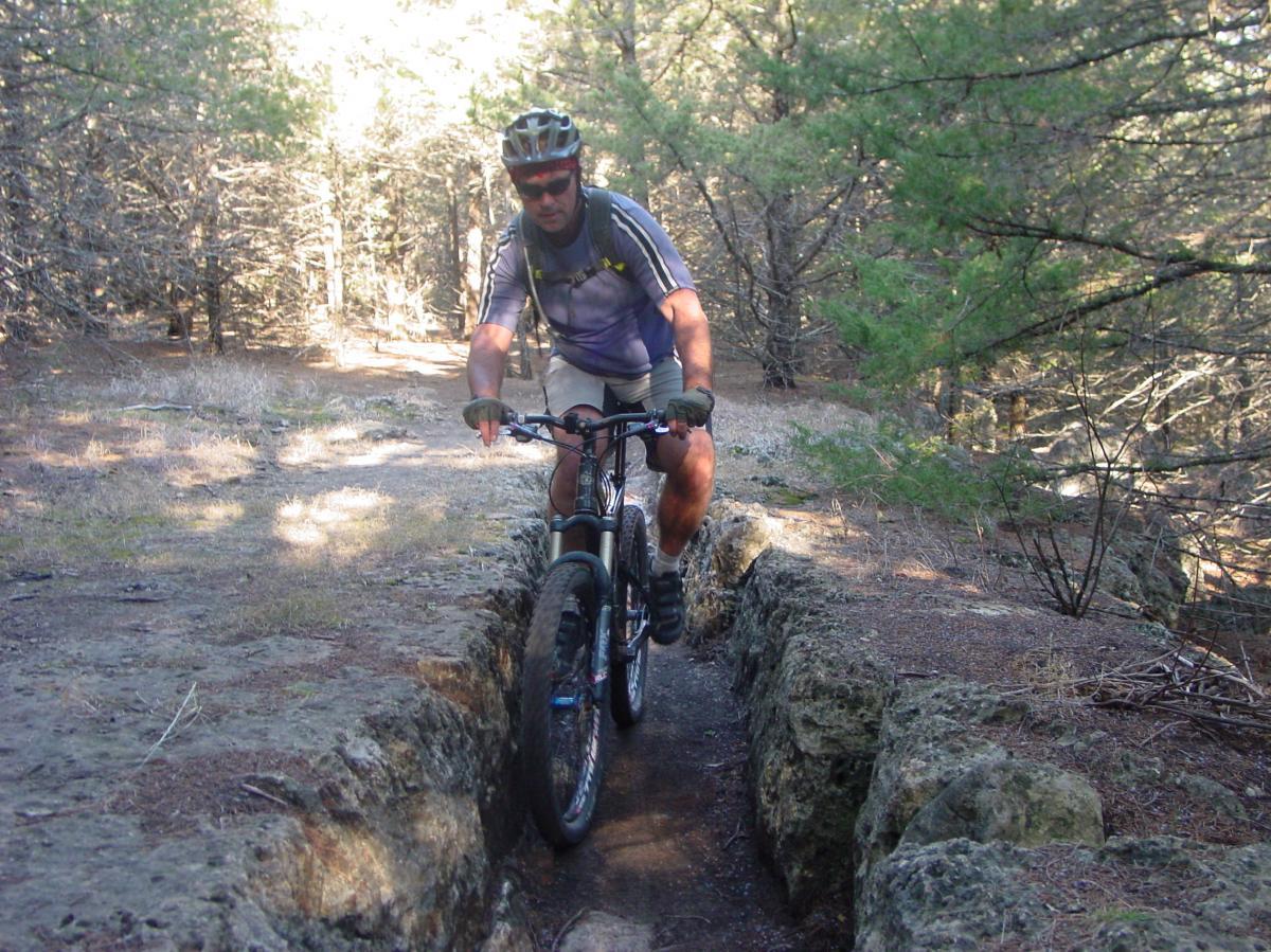 Fancy Creek State Park Mountain Bike Trail in Manhattan, Kansas