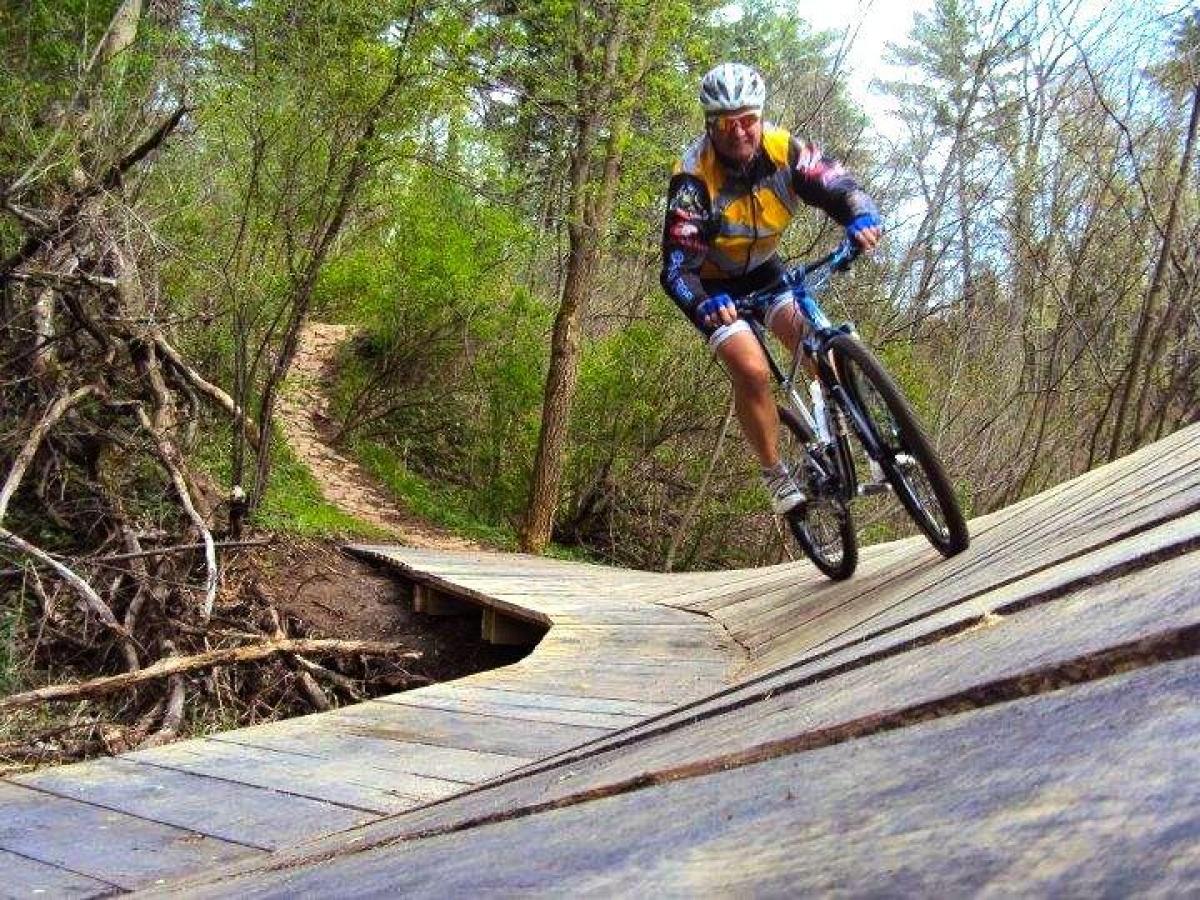 Lowes Creek Mountain Bike Trail in Eau Claire, Wisconsin