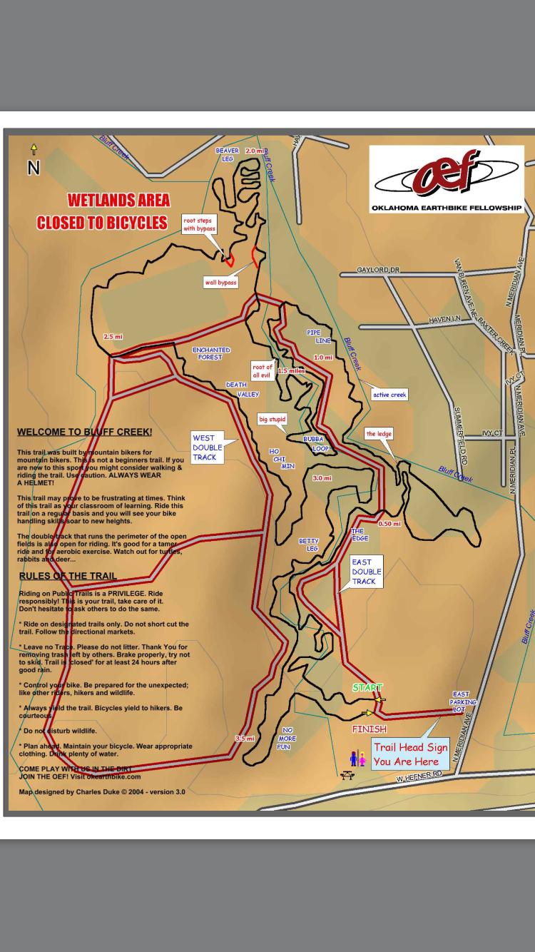 bluff creek bike trail