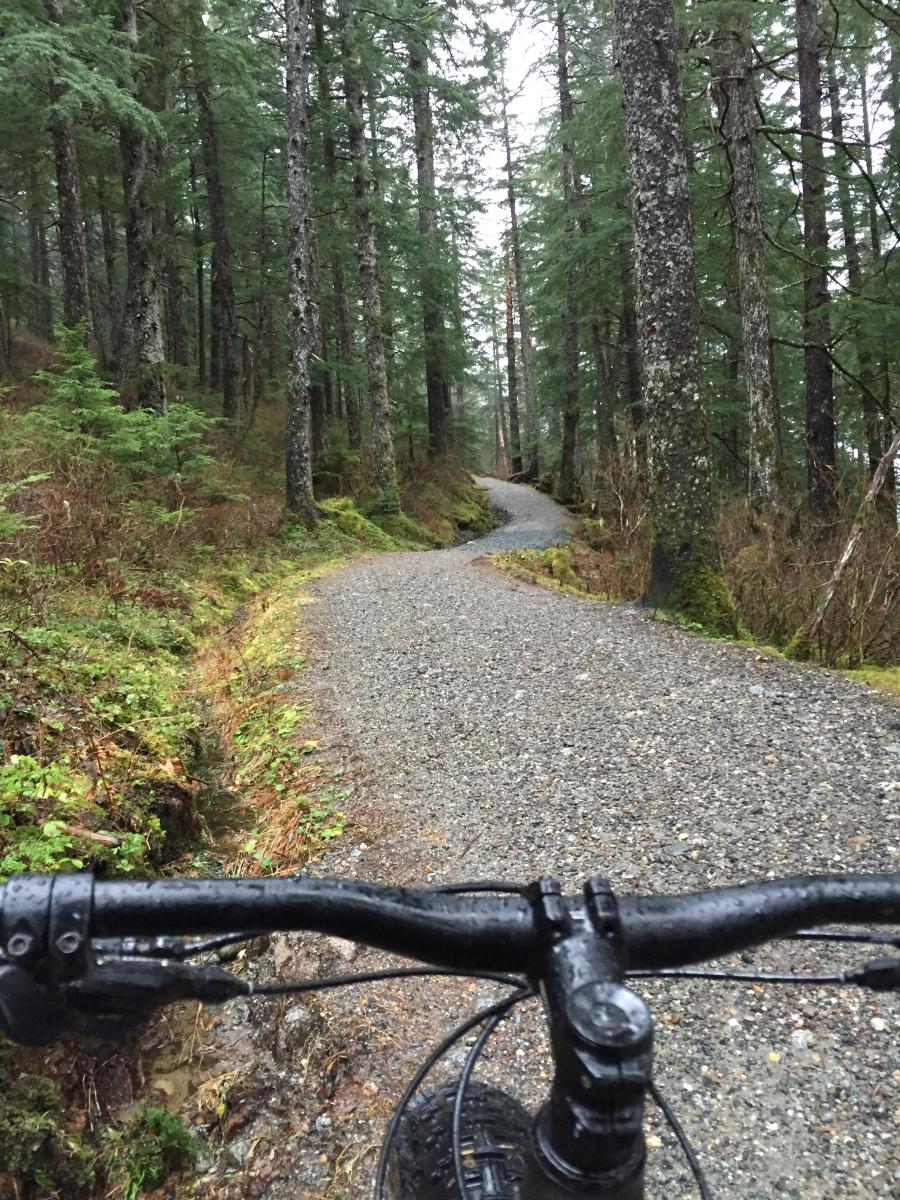 Treadwill Ditch Trail Mountain Bike Trail in Juneau, Alaska