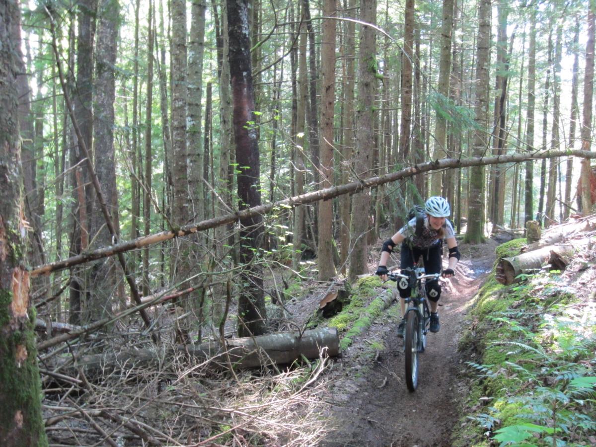 Cultus Lake Provincial Park Mountain Bike Trail in Chilliwack, British