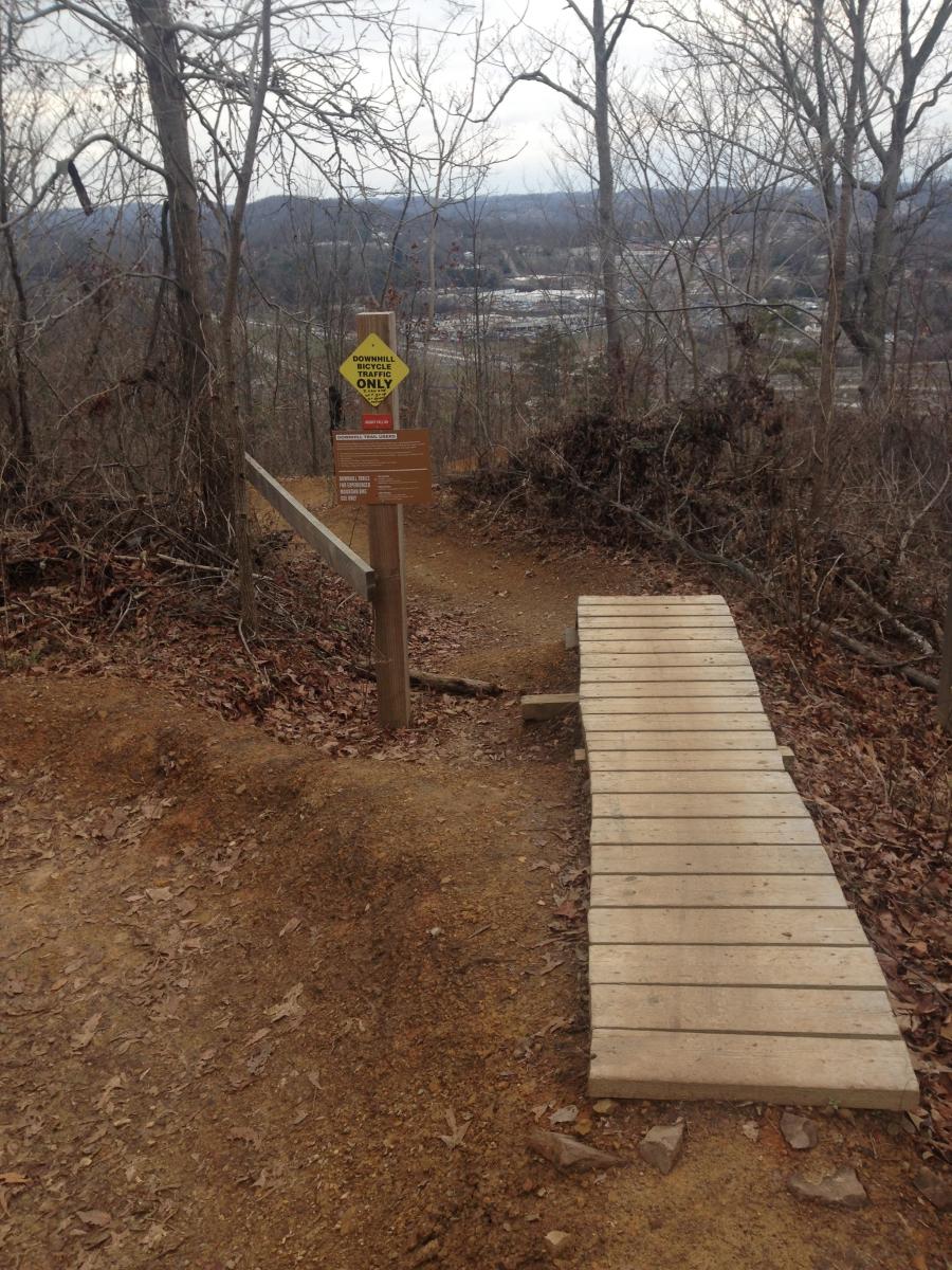Sharps Ridge Memorial Park Mountain Bike Trail in Knoxville, Tennessee