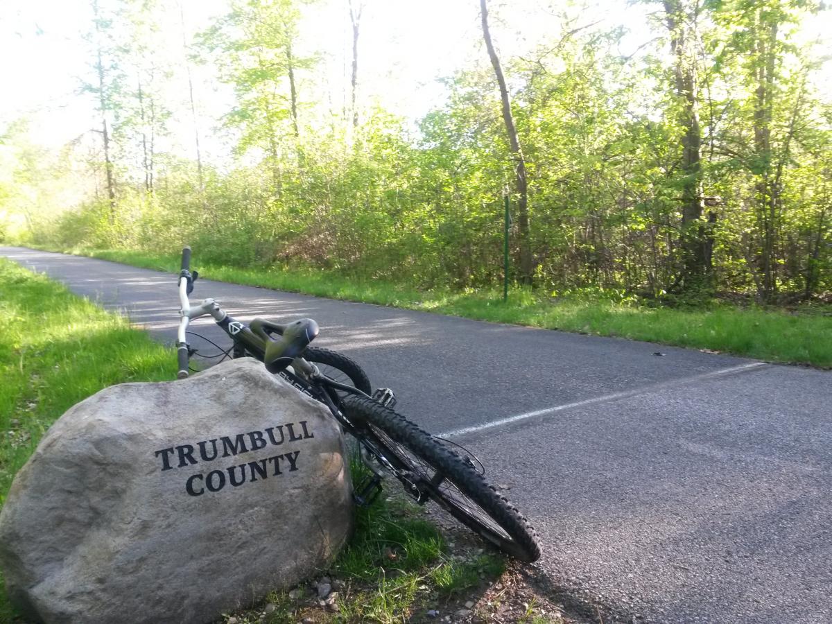 Warren Ohio Rails To Trails Mountain Bike Trail in Warren , Ohio