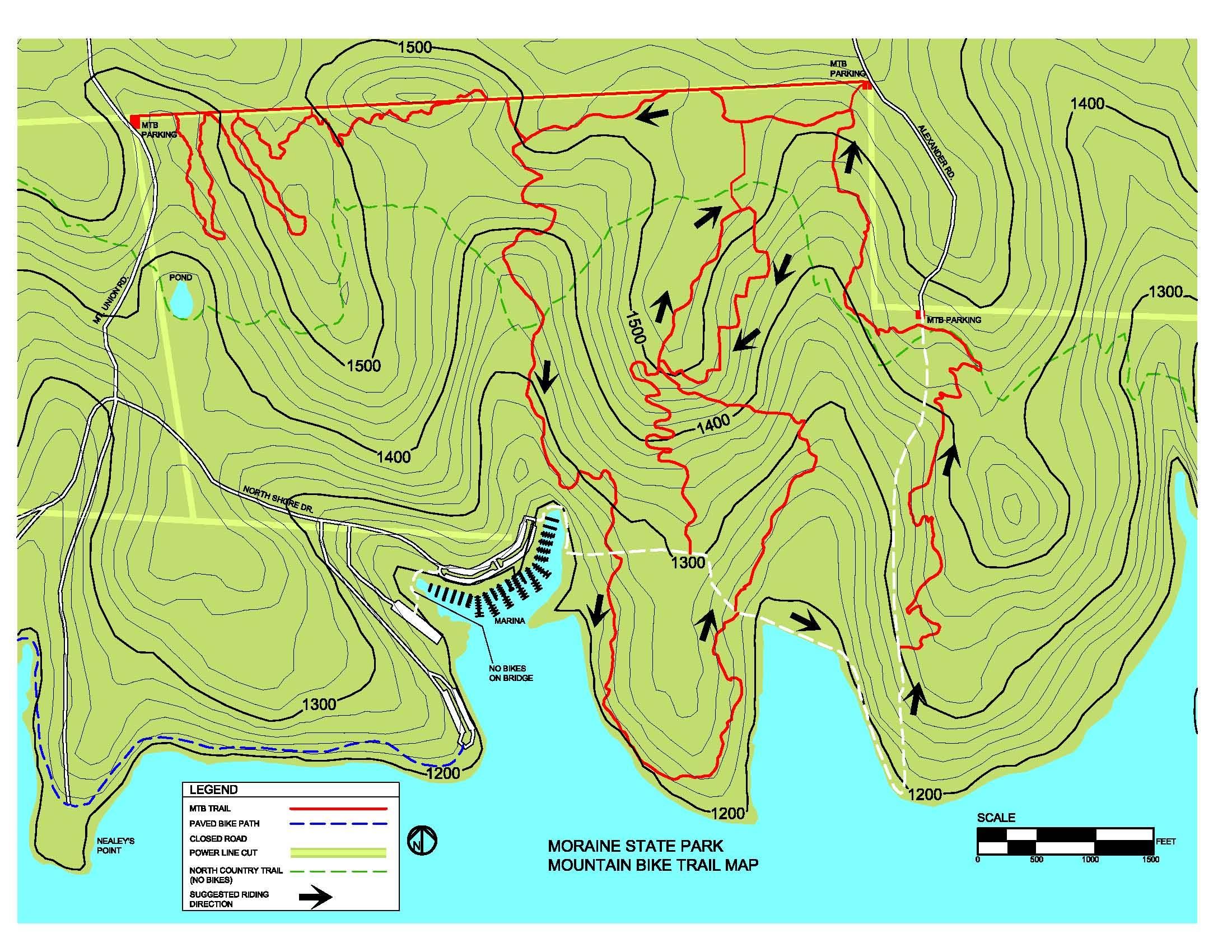 Moraine State Park Photo SINGLETRACKS COM
