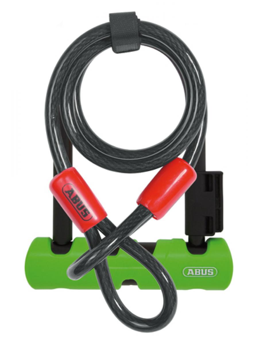 abus ultra 410 bike lock with cable