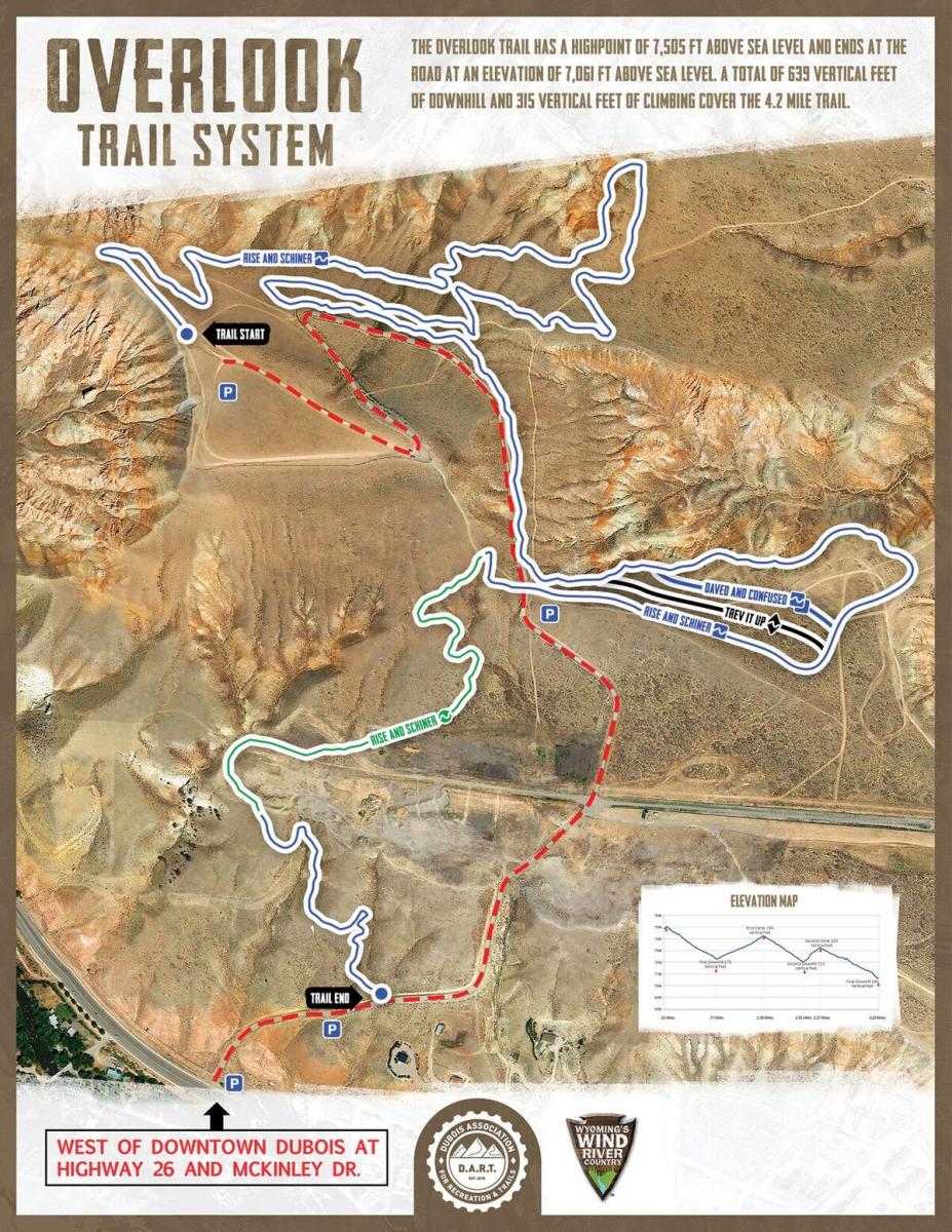 Dubois Overlook Trail Mountain Bike Trail in Dubois, Wyoming