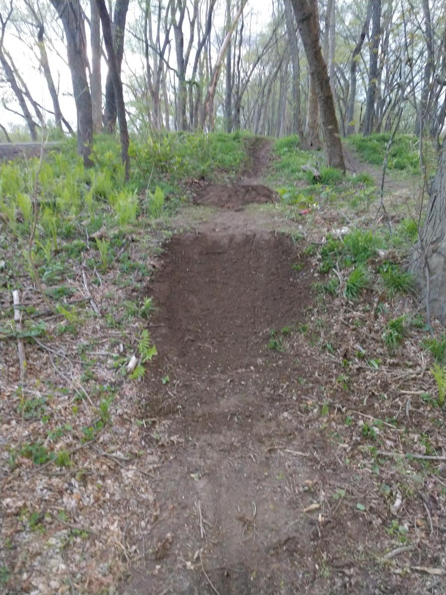 Test track dirt jumps Mountain Bike Trail in Berwick, Pennsylvania