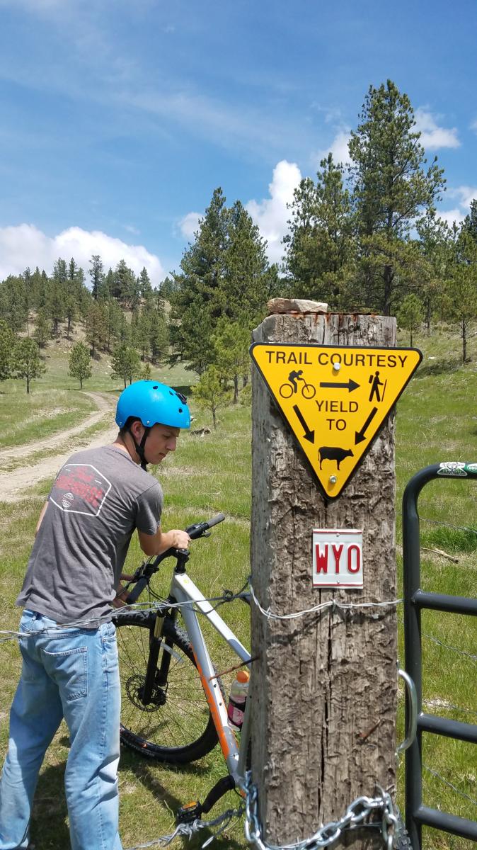 The Flying V Bike Trails Mountain Bike Trail in Newcastle, Wyoming