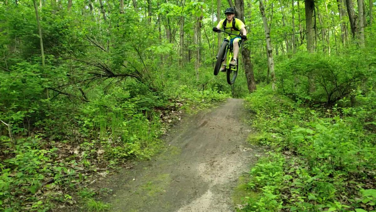 Silver Lake Park Mountain Bike Trail in Kenosha, Wisconsin