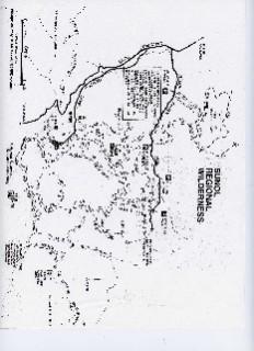Map of the Sequoia National Forest, detailing trails, landmarks, and surrounding areas. The map includes labels and contours representing the terrain. Sunol Regional Wilderness mountain bike trail.