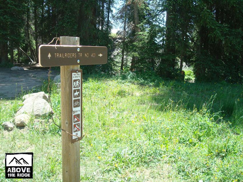  Trail 401 mountain bike trail.