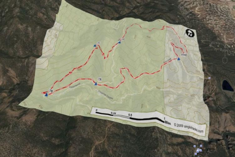 Using GPS to Navigate the Mountain Bike Trail Singletracks Mountain
