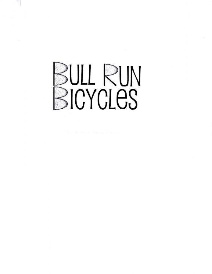 Text logo for "Bull Run Bicycles" on a white background. The word "Bull" is in a bold font, while "Run" is depicted with a slightly curved design. "Bicycles" is written in a more straightforward font below the first two words.