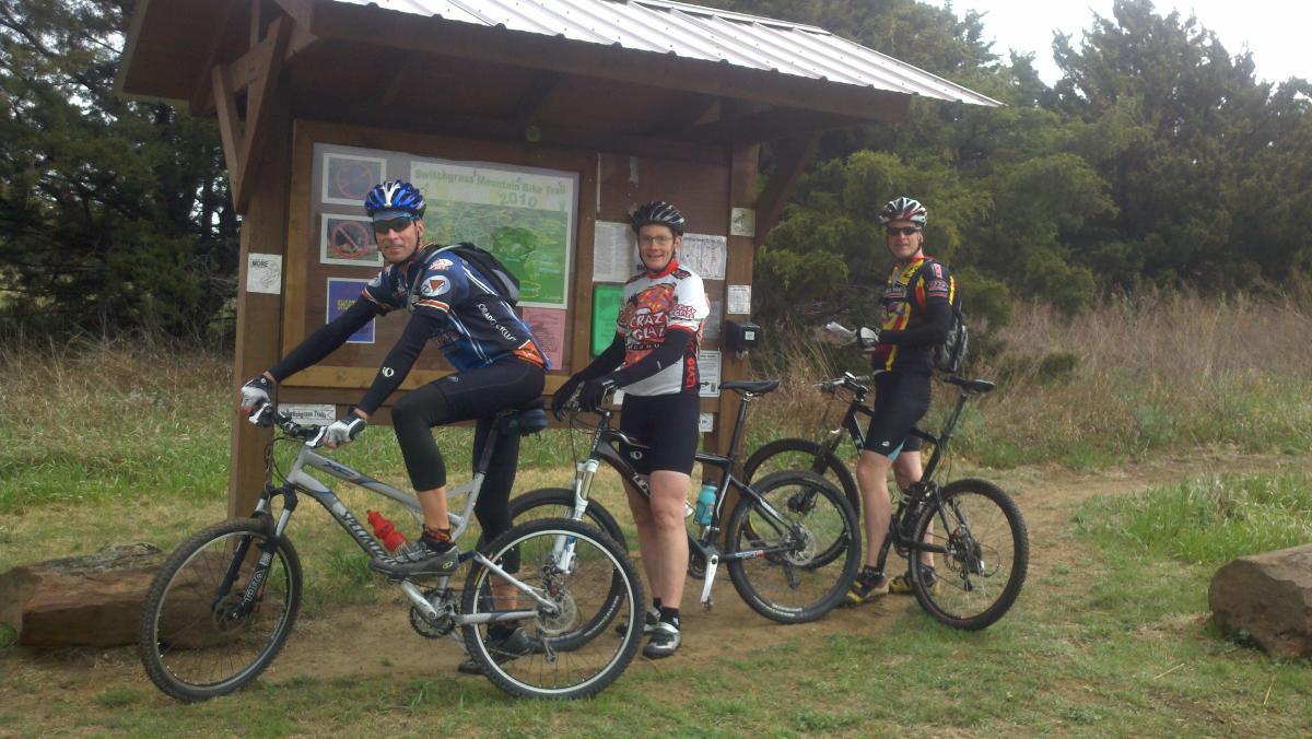  Switchgrass mountain bike trail.
