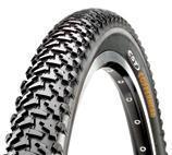 CST Copperhead: Close-up image of a mountain bike tire showcasing its textured tread pattern and sidewall design, suitable for off-road terrain.