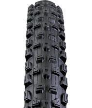 Kenda Blue Groove: Close-up view of a mountain bike tire, showcasing its tread pattern designed for optimal grip and traction on various terrains. The tire features deep, angular knobs for improved performance on rough surfaces.