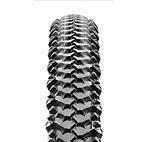 Maxxis Ridgeline: A close-up view of a motorcycle tire showcasing its textured tread pattern, designed for traction and stability on various terrains.