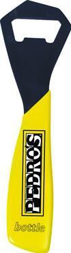 Pedros Bottle Wrench: A bottle opener with a black top and a vibrant yellow handle, featuring the brand name "Pedro