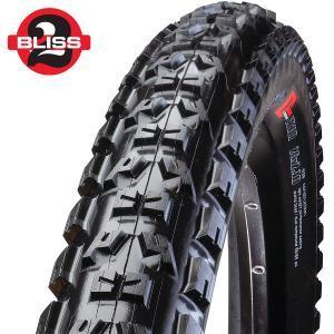 Specialized Eskar S-works 2bliss: A close-up image of a mountain bike tire featuring a rugged tread pattern designed for off-road performance. The tire is prominently displayed alongside a logo that reads "Bliss 2."