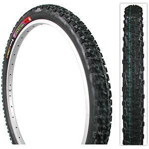 WTB Mutano Raptor: Alt text: "A mountain bike tire displayed from the side, showcasing its tread pattern and grooves for traction. A smaller image on the right shows a close-up of the tire's profile."