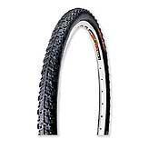 WTB Nanoraptor: A close-up image of a bicycle tire, showcasing a rugged tread pattern and a white sidewall. The tire is displayed upright, emphasizing its contours and design features.