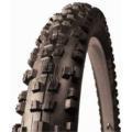Kenda Kinetics: A close-up image of a rugged mountain bike tire featuring deep treads for improved traction on rough terrain.