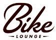 Logo of "Bike Lounge" featuring a stylized cursive font in dark brown against a white background.