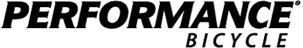 Logo of Performance Bicycle, featuring the word "PERFORMANCE" in bold uppercase letters, with "BICYCLE" in a smaller font below it.