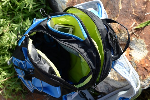 Lots of room to store essentials for long trips, but light enough for short lunch rides. The slash pocket is a nice touch