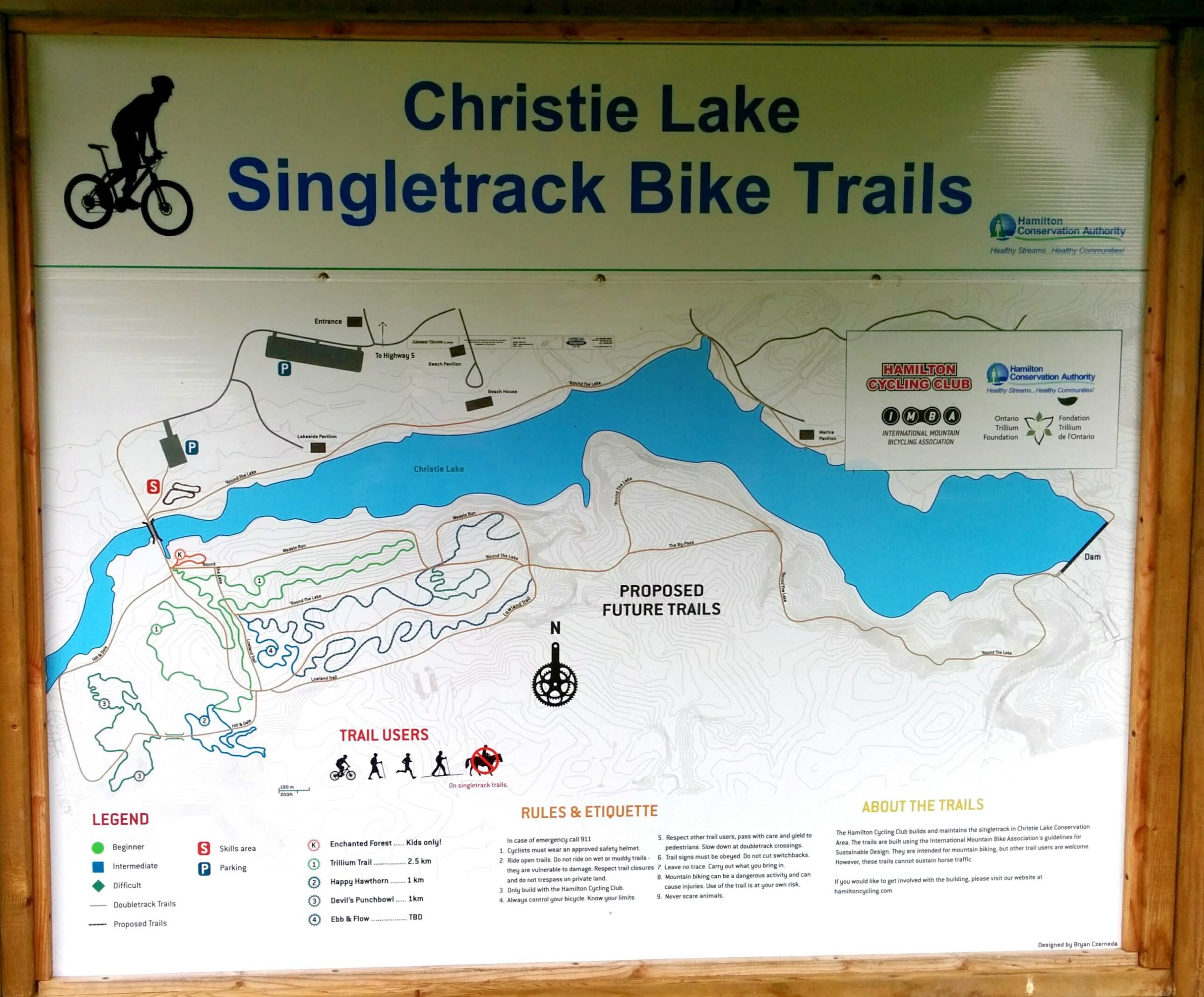  Christie Lake mountain bike trail.