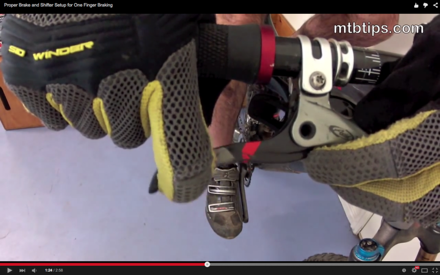 Video Proper Brake and Shifter Setup for One Finger Braking