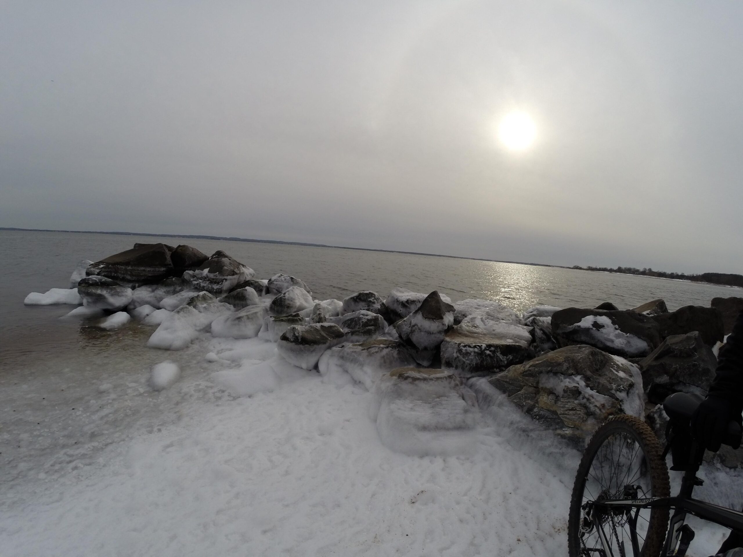  Staten Island Beach mountain bike trail.