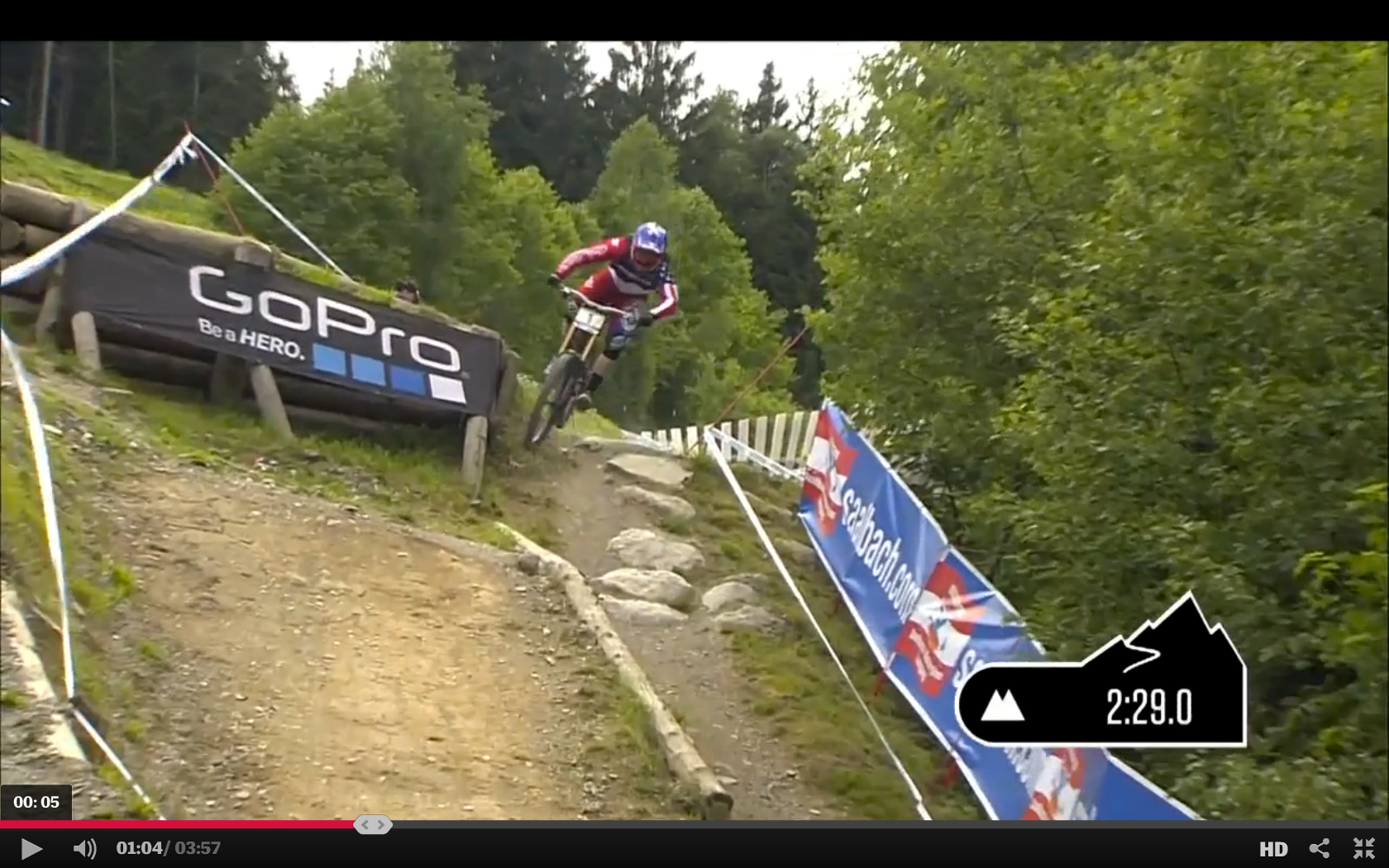 Must Watch: Aaron Gwin Wins with NO CHAIN at Leogang World Cup ...