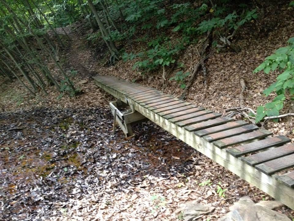  Roaring Run mountain bike trail.