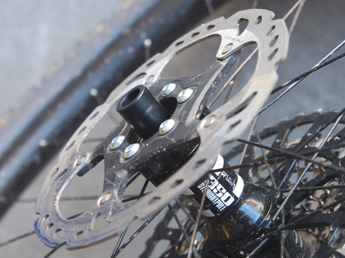 Boostinator mounted to a rear wheel