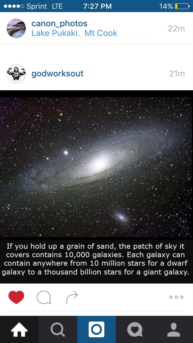 A stunning view of a galaxy filled with stars, accompanied by a text overlay explaining that a small patch of the sky contains about 10,000 galaxies, with each galaxy hosting millions to billions of stars. Two Rivers Bike Park mountain bike trail.