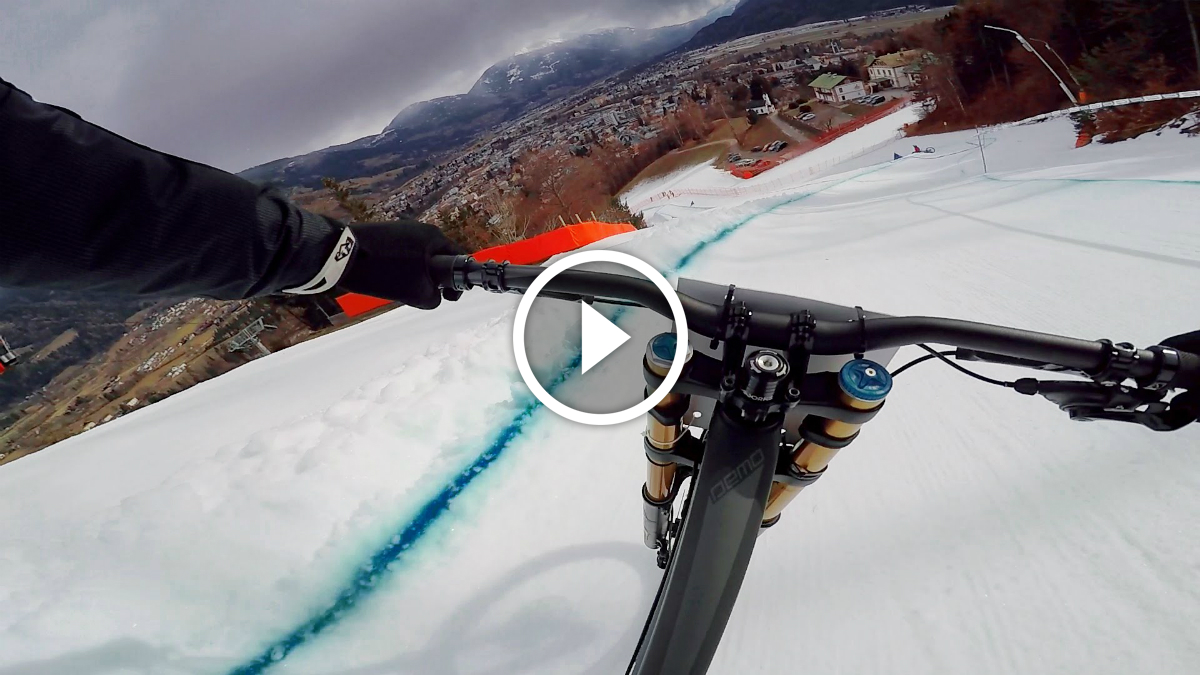 POV Video Downhill Racing On Snow Singletracks Mountain Bike News