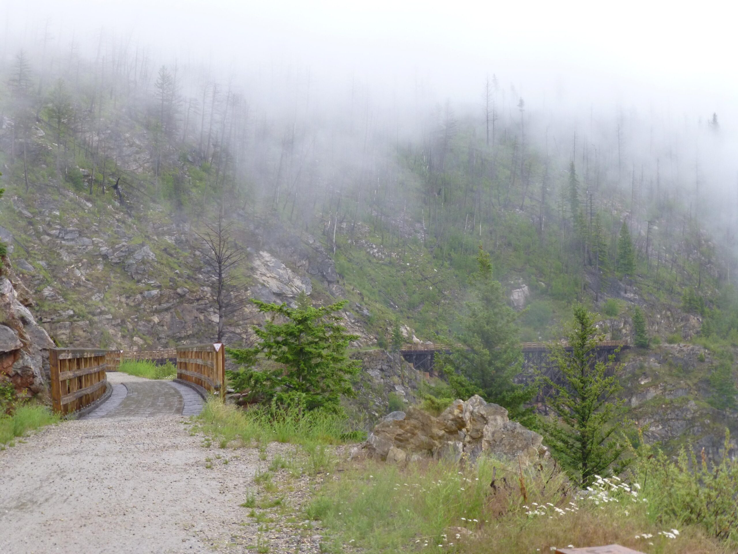 Kettle Valley Railway Trail (KVR) Myra Canyon to Penticton return