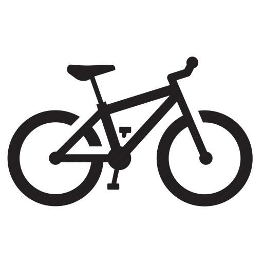 Giant Roam 0: A simple black silhouette of a bicycle, depicting its frame, handlebars, and two wheels.