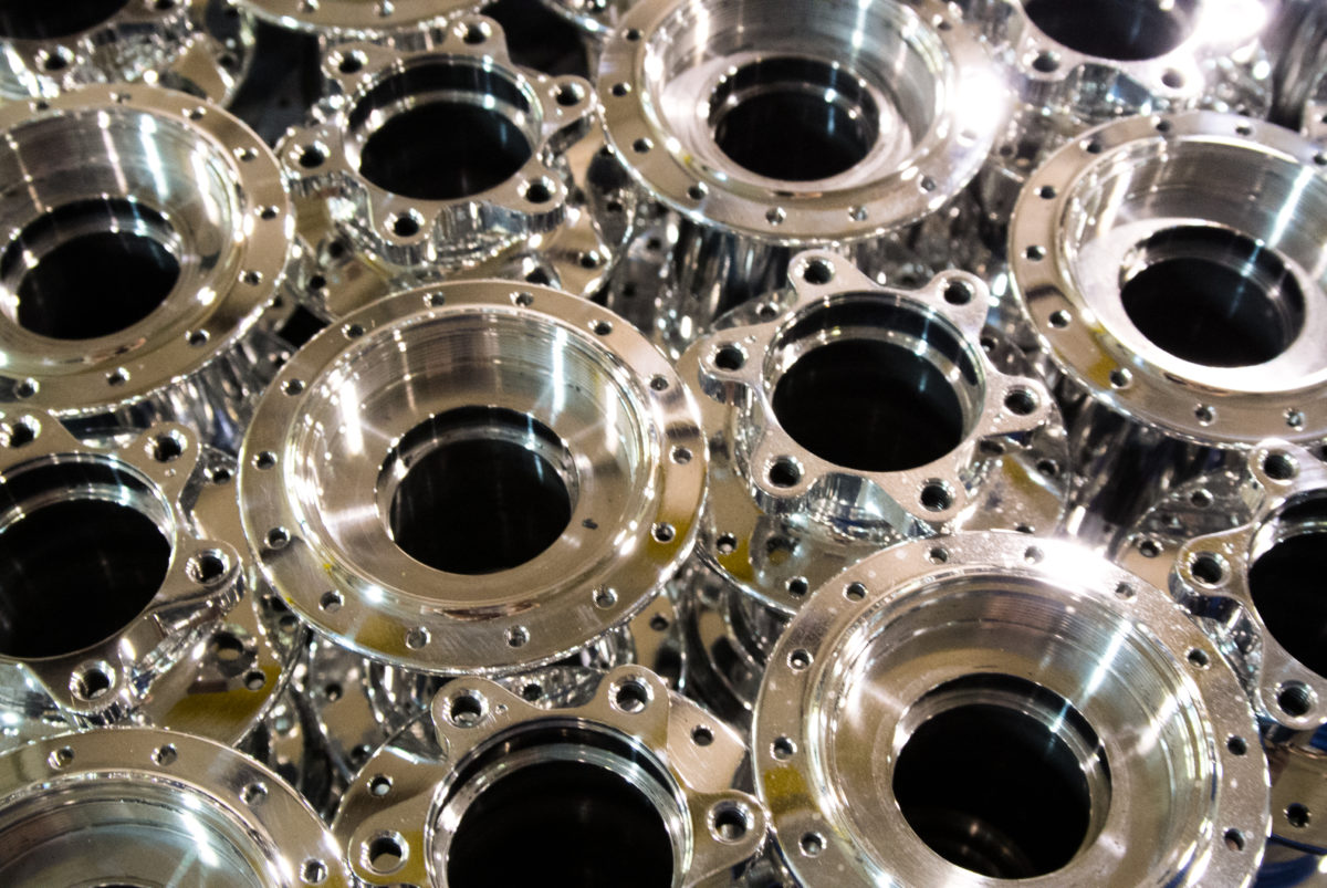 Polished hub shells ready for ano (photo: Aaron Chamberlain)