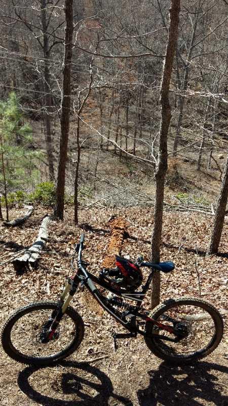  Chicopee Woods mountain bike trail.