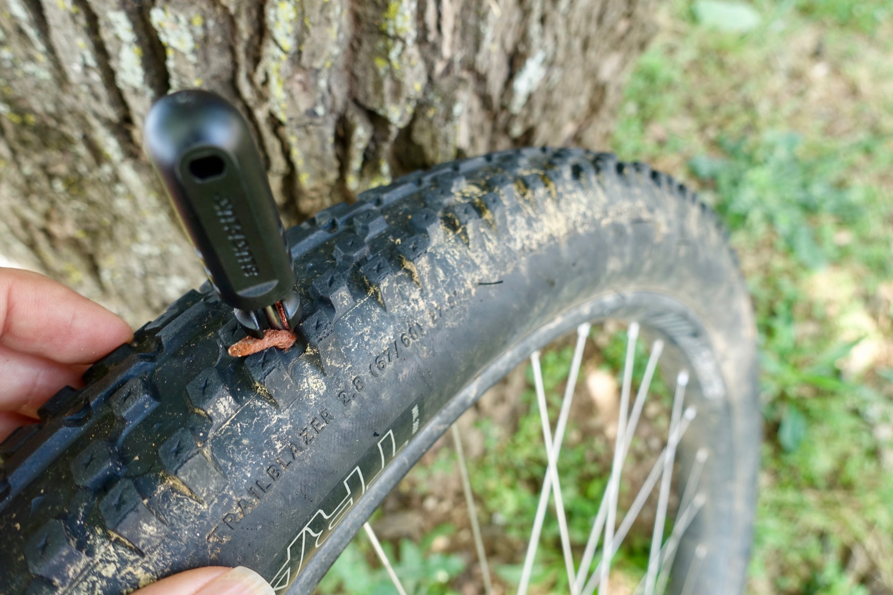 How to Use Tubeless Mountain Bike Tire Plugs How to Plug a Hole in a
