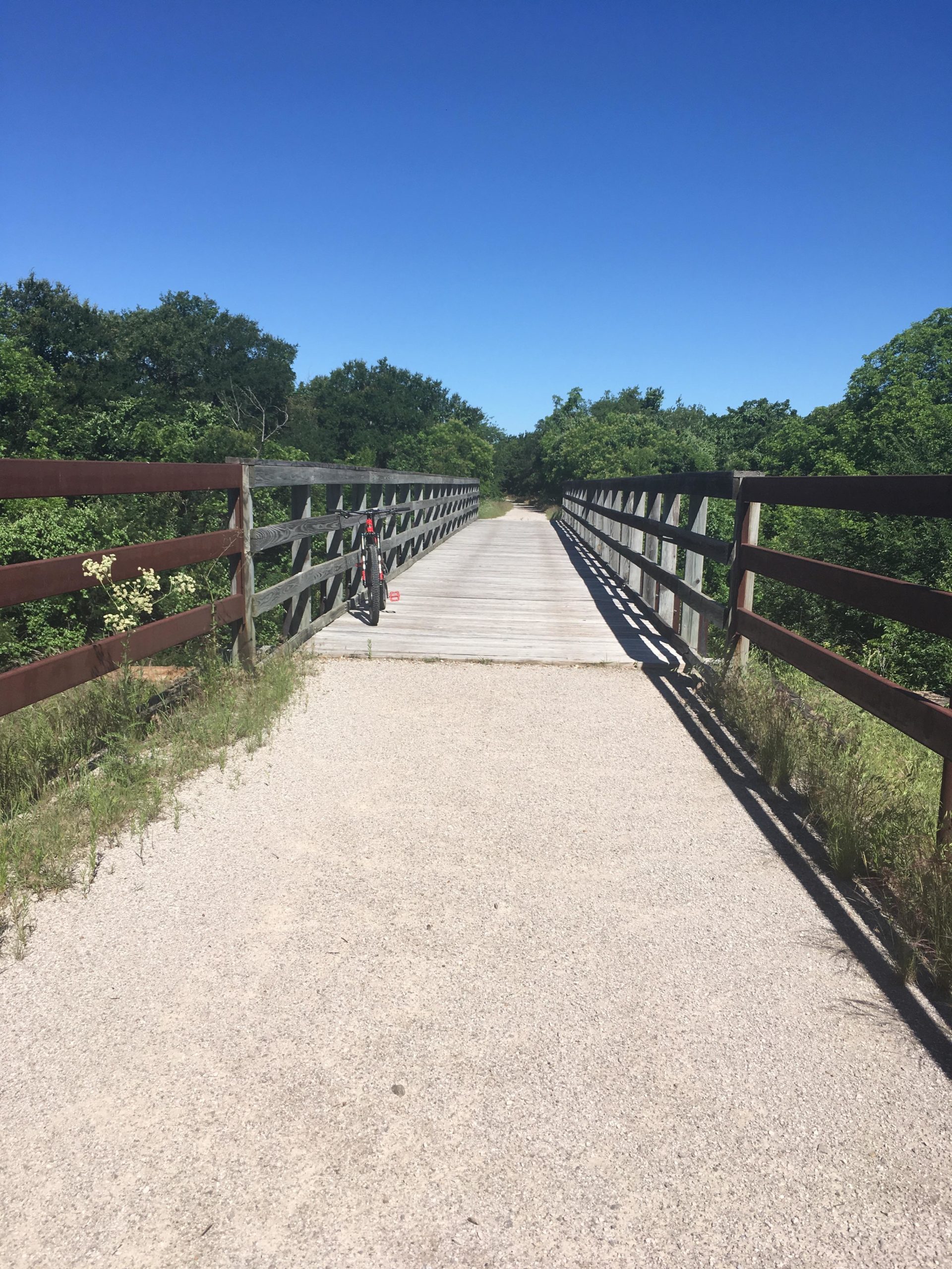 Lake Mineral Wells State Park Mountain Bike Trail in Mineral Wells