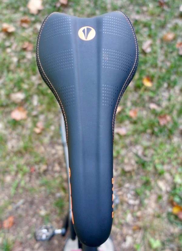leather mountain bike saddle